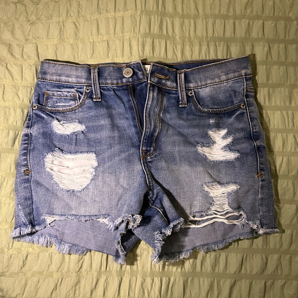 Mudd Stretch Jean Shorts Ripped Great Condition Blue Jean Shorts Size 7